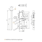 Preview: KFV Hauptschloss-Set RHS RS 1000 SL Typ K Dornmaße 35-65mm